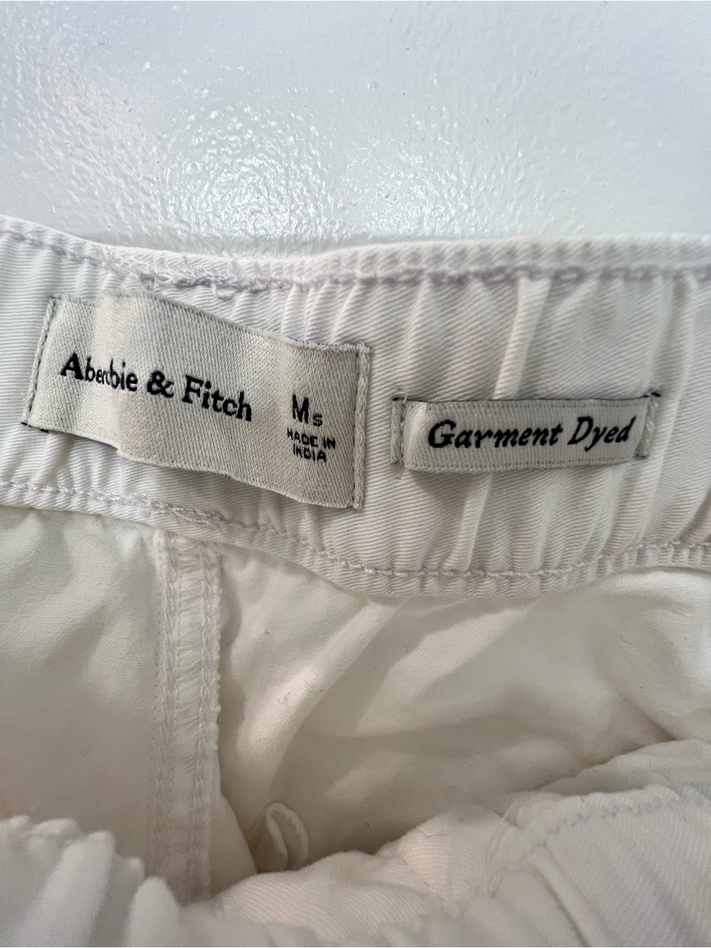 NWT Abercrombie Pull-On Wide Leg White Cargo Pants Women’s Size Medium Short - Picture 5 of 6